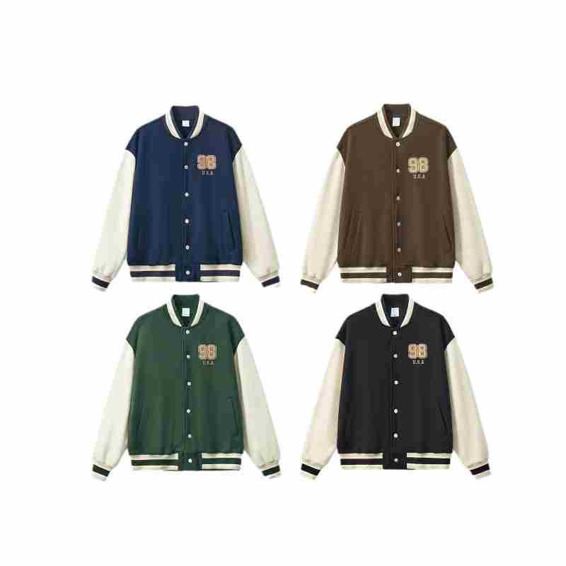 秋冬 ベースボールコート 潮流 レジャー スポーツコート 男女 アカデミック カップル用野球ウェア