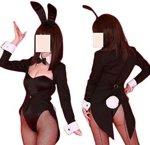 コスプレ衣装 バニーガール用燕尾ジャケット黒ハロウィーン仮装 ディズニー