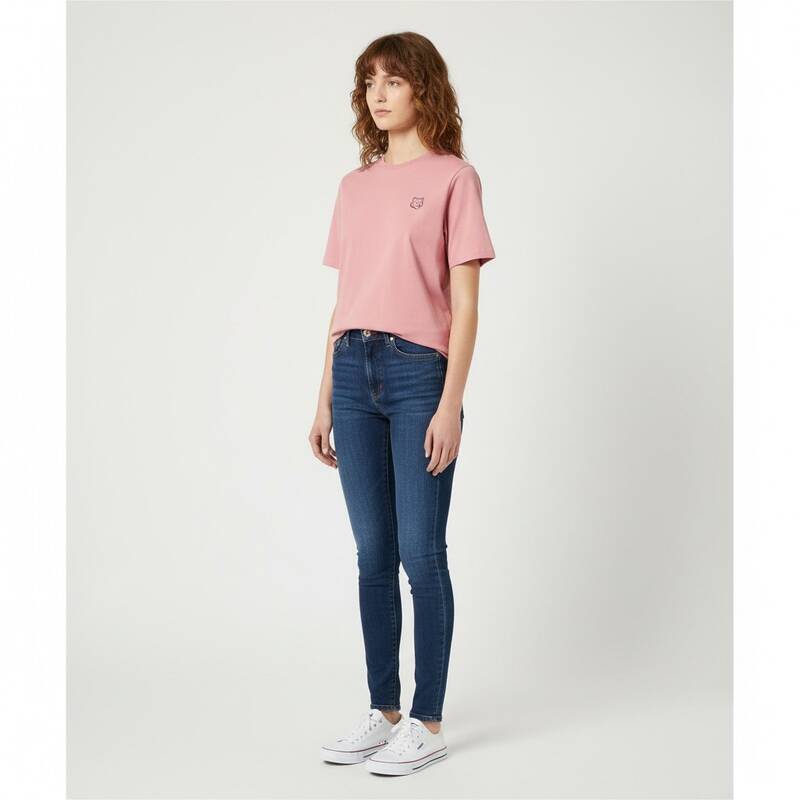 メゾン・キツネ ボールド・フォックス 半袖Tシャツ ピンク レディース MW00127KJ0119 P625