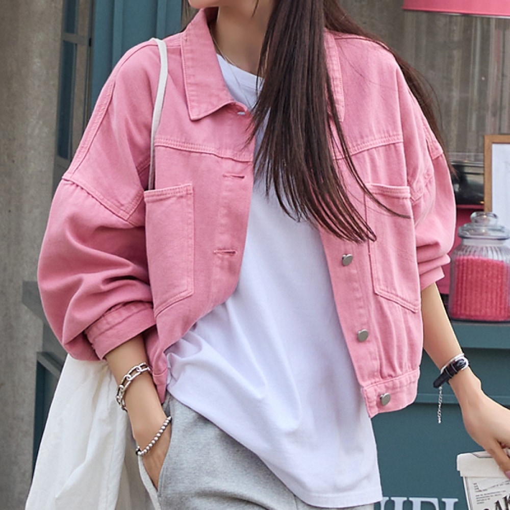 [NAK21] (5599) コンパクトルーズフィットクロップドジャケット NK51-JS-8