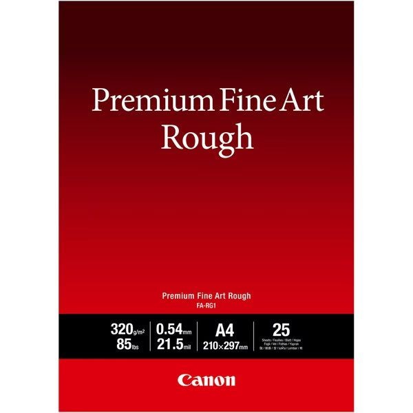 Canon 写真用紙/プレミアムファインアート/ラフ A4 25枚 FA-RG1A425