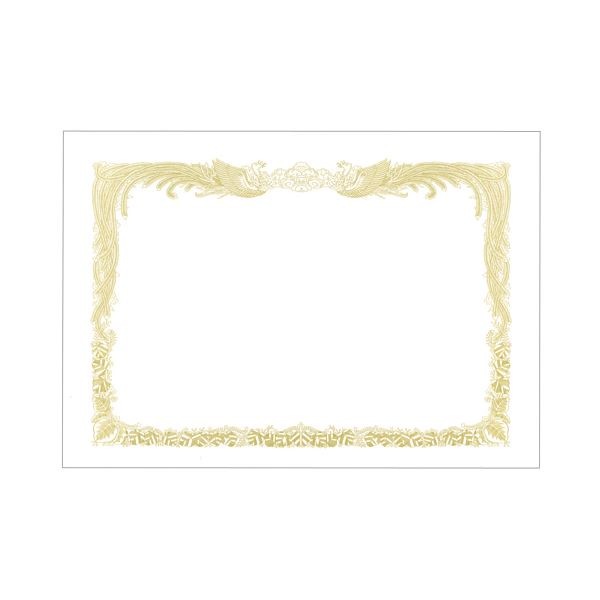 （まとめ）TANOSEE 賞状用紙 白 A4 タテ書用 業務用パック 1ケース（100枚） [x5]