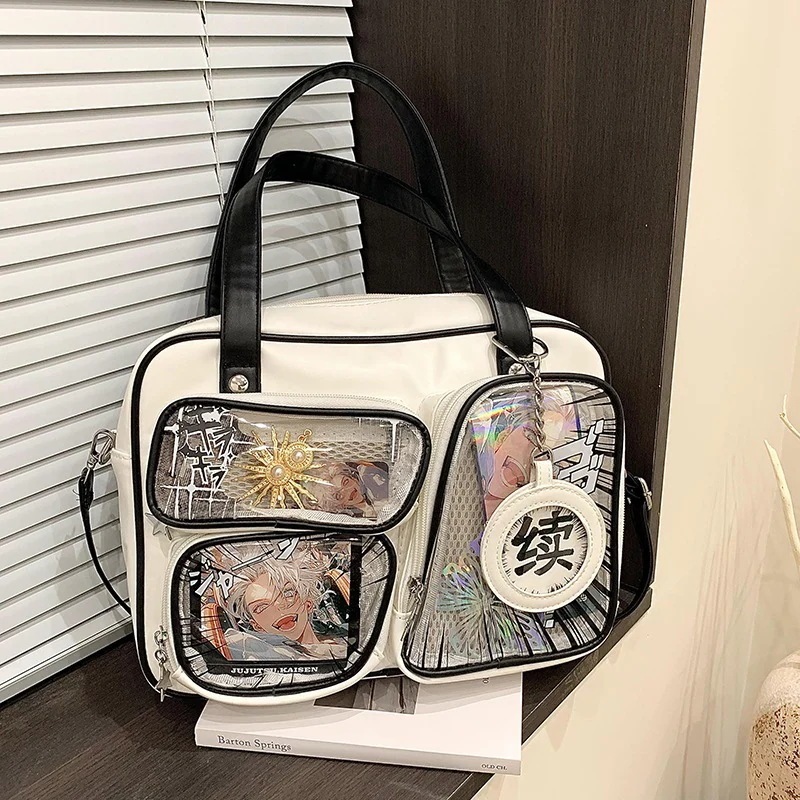 痛バッグ 新スタイル 韓国 セカンダリー マンガ スデント ショルダーバッグ ハンドバッグ クロスボディバッグ