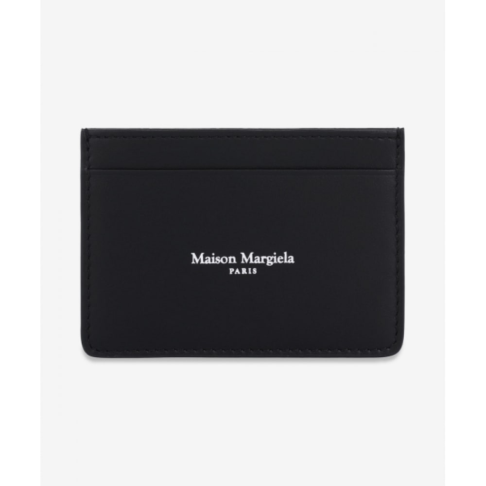 メゾンマルジェラロゴスリム 3CC カードホルダー-ブラック/SA2VX0006P8729H1145