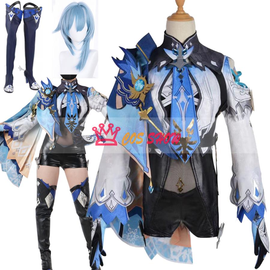 赤字販売!原神 げんしん Eula エウルア コスプレ衣装 cosplay仮装 ウィッグ 靴 能 イベント ステージ服 舞台 ハロウィン クリスマス