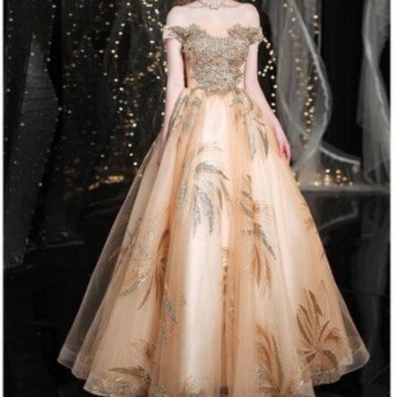 ロングドレス　カラードレス　オフショルダー　演奏会　演出　パーティー　花嫁　二次会　結婚式　披露宴