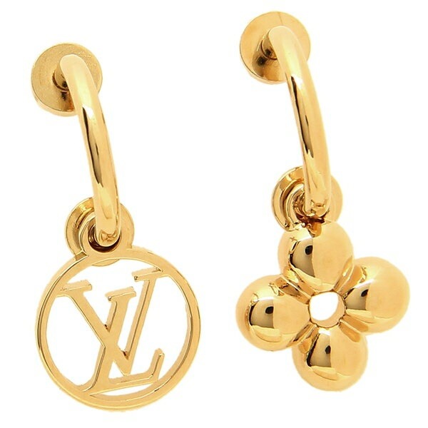 ルイヴィトン ピアス アクセサリー LOUIS VUITTON M64859 モノグラムフラワー LVサークル ブックルドレイユ ブルーミング レディース ゴールド