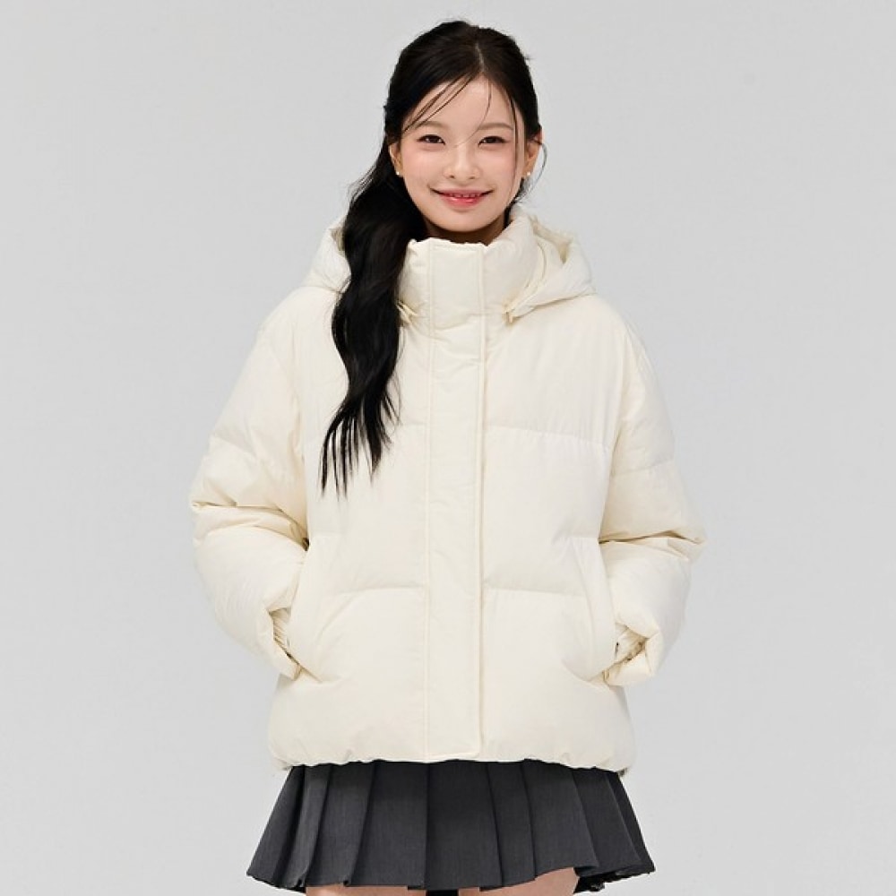 (チェースカルト) 女性用取り外し可能なフード付きパファーパッド入りジャンパー-DGRG4774E0A