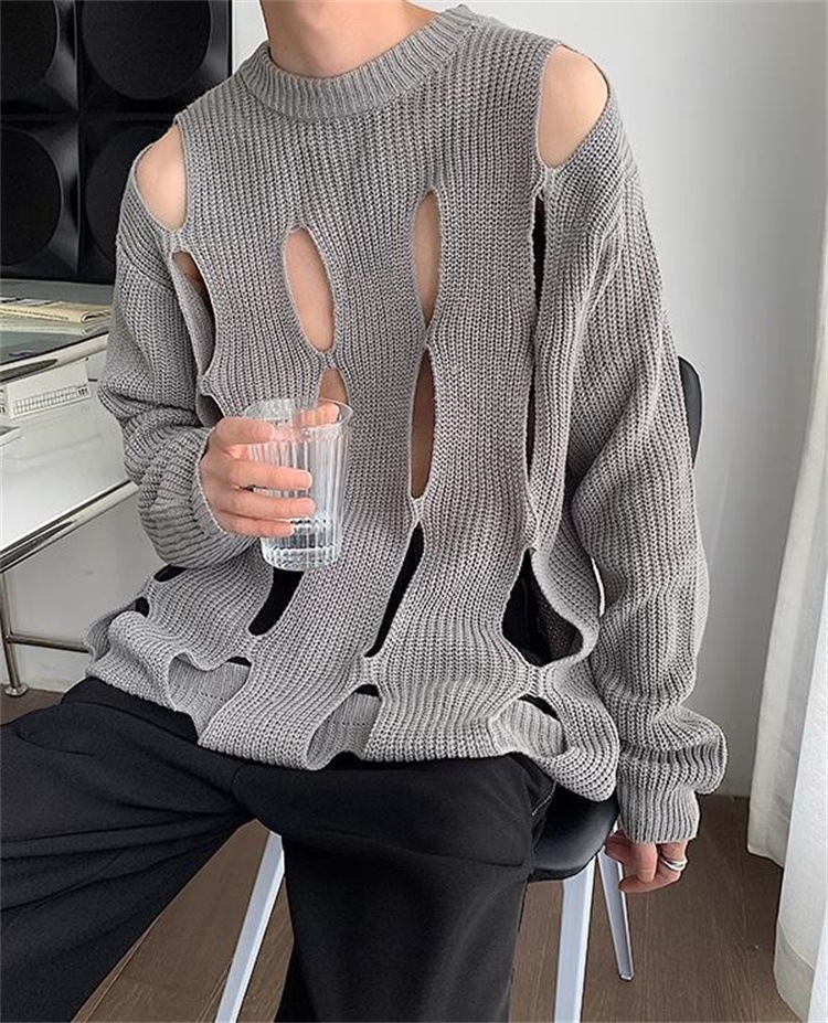 Newタイプついに入荷 セーター ゆったりする 個性 透かし彫り セクシー ニットトップス カップル服