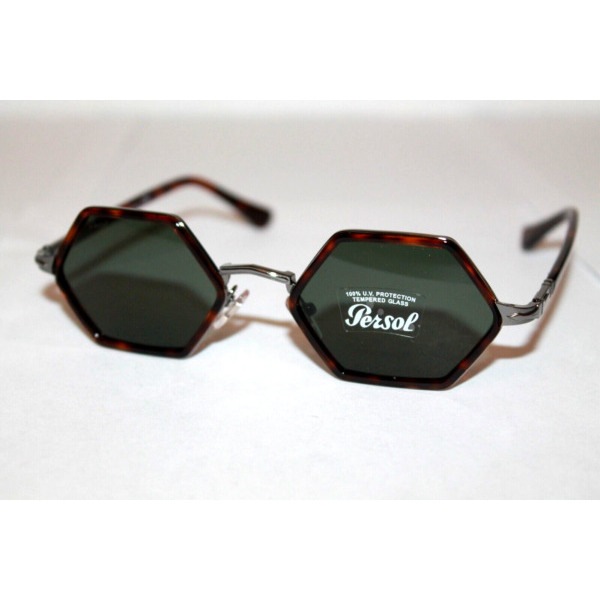 ペルソールPERSOL Sunglasses PO2472S 513/31 Havana Frame W/ Green Gradient Lens