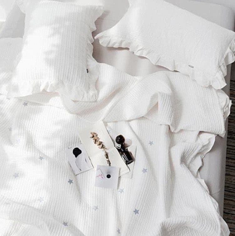 【急速出荷!】週末スタイル ウォッシュドコットン オシャレ ベッドカバー 3点セット コットン シーツ キルトキルト 怠惰な風 カバー マットレス 5,703円