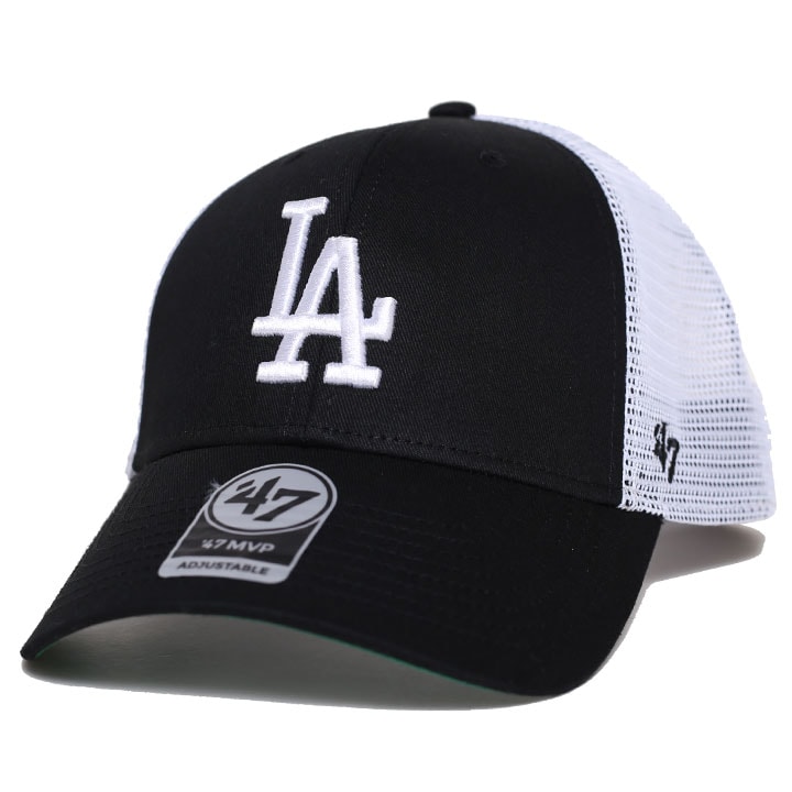 7 キャップ ドジャース 公式 メッシュキャップ メンズ レディース 春夏秋冬用 黒 大きいサイズ MLB Dodgers LA ロゴ 47brand フォーティセブン