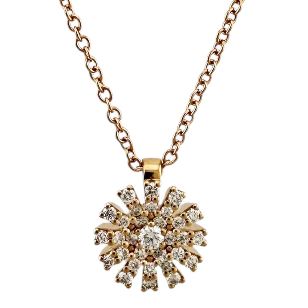 ダミアーニ マルゲリータ ネックレス 18金 K18ピンクゴールド ダイヤモンド Damiani 中古 美品