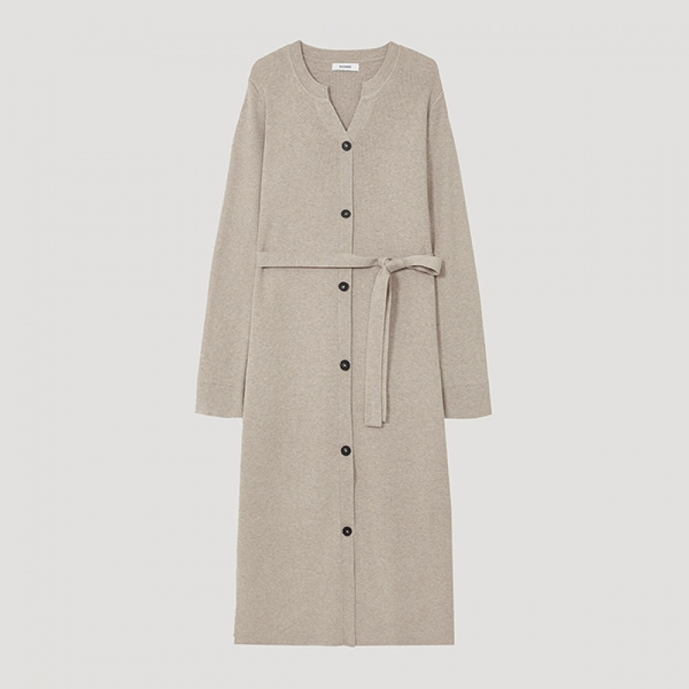 (シールズミス) Vネックリブ編みロングニットワンピース_SSKOPP12010_SE 4,890円