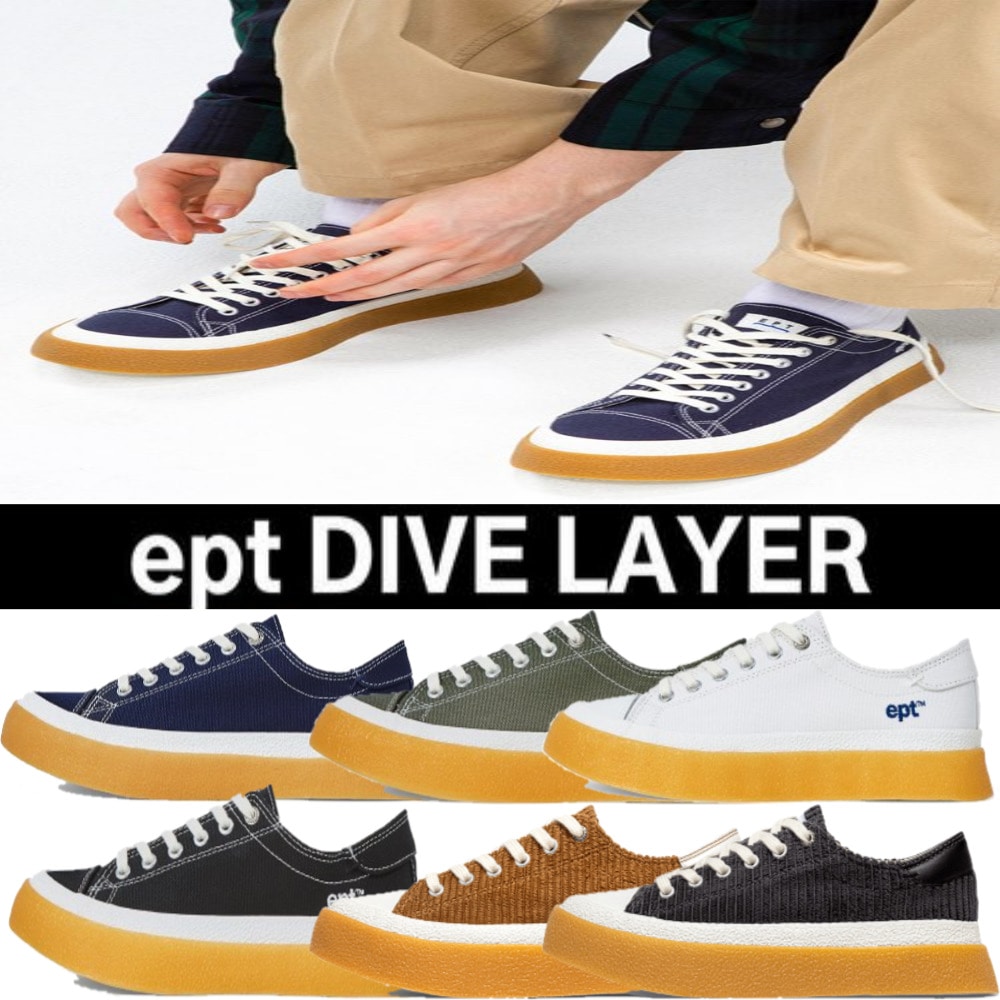 EPT/韓国限定/DIVE LAYER スニーカー/ユニセックス/天然皮革/レザー