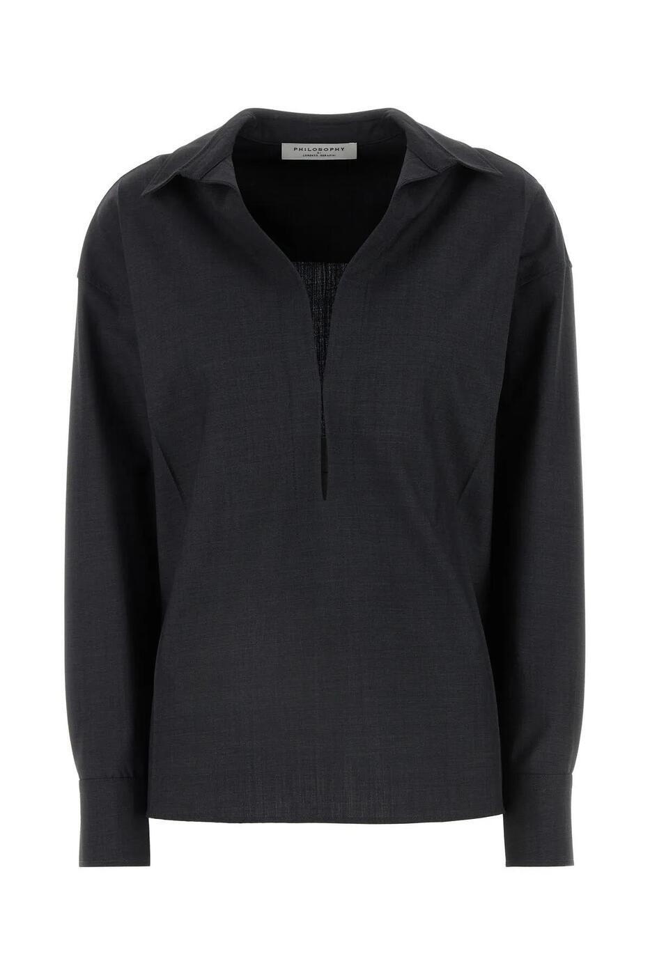 02097126_0509 グレー 秋冬2024 ブラウス レディース ia