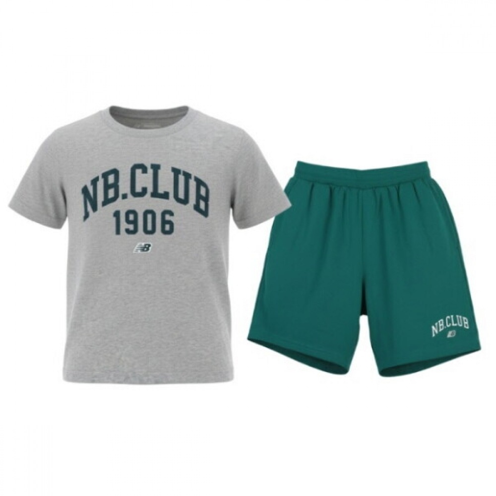 ニューバランス キッズ トレーニングセット Tシャツ PQC NK9YGB214U-AC