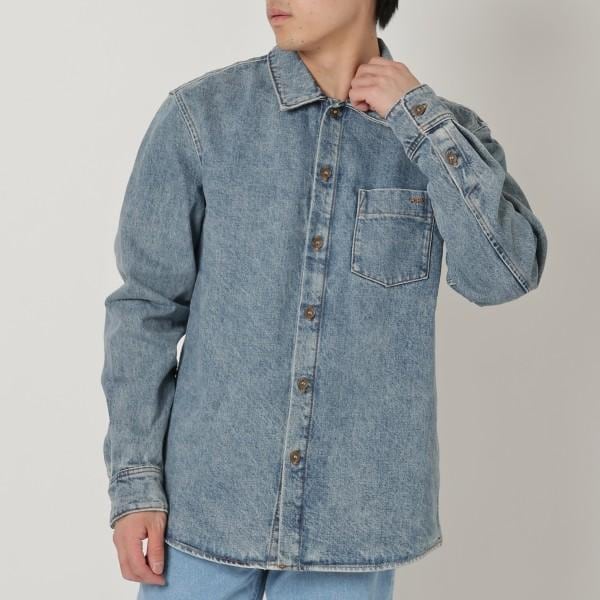 シャツ ブラウス 長袖シャツ デニムシャツ トップス ブルー メンズ H02809 COGUS IAB