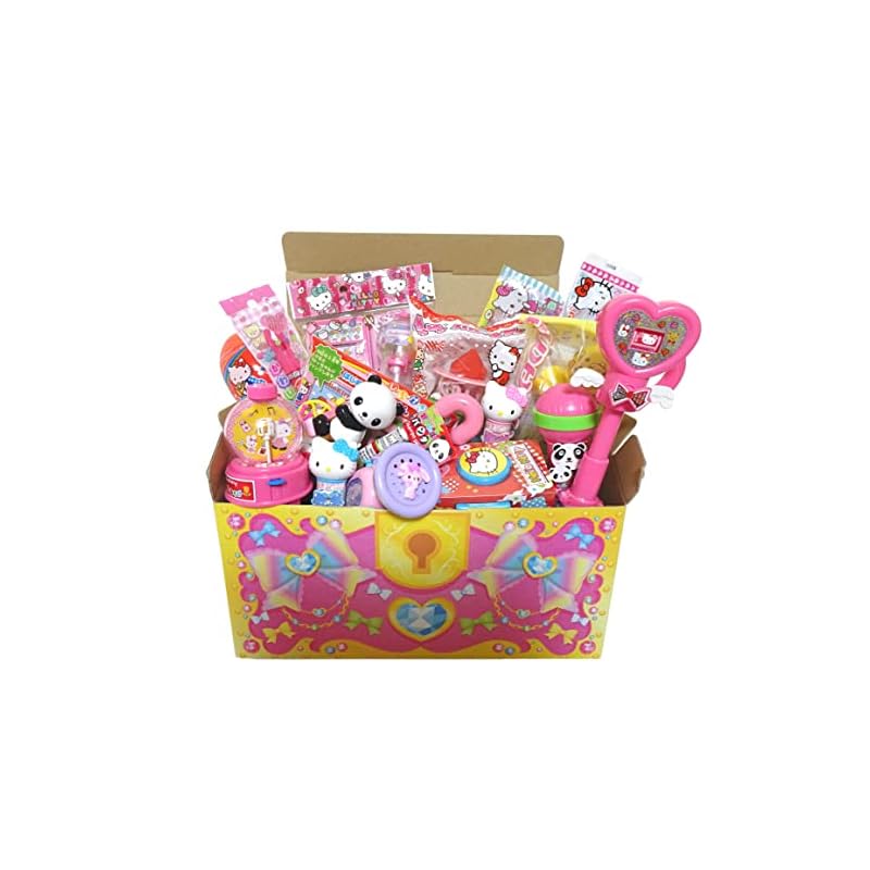 お菓子付きおもちゃ 遊べるお菓子 15点 詰め合わせ セット 女の子向き サンリオ キティ ぴきしぇも 宝箱 ホワイトデー プレゼント スイートリボン