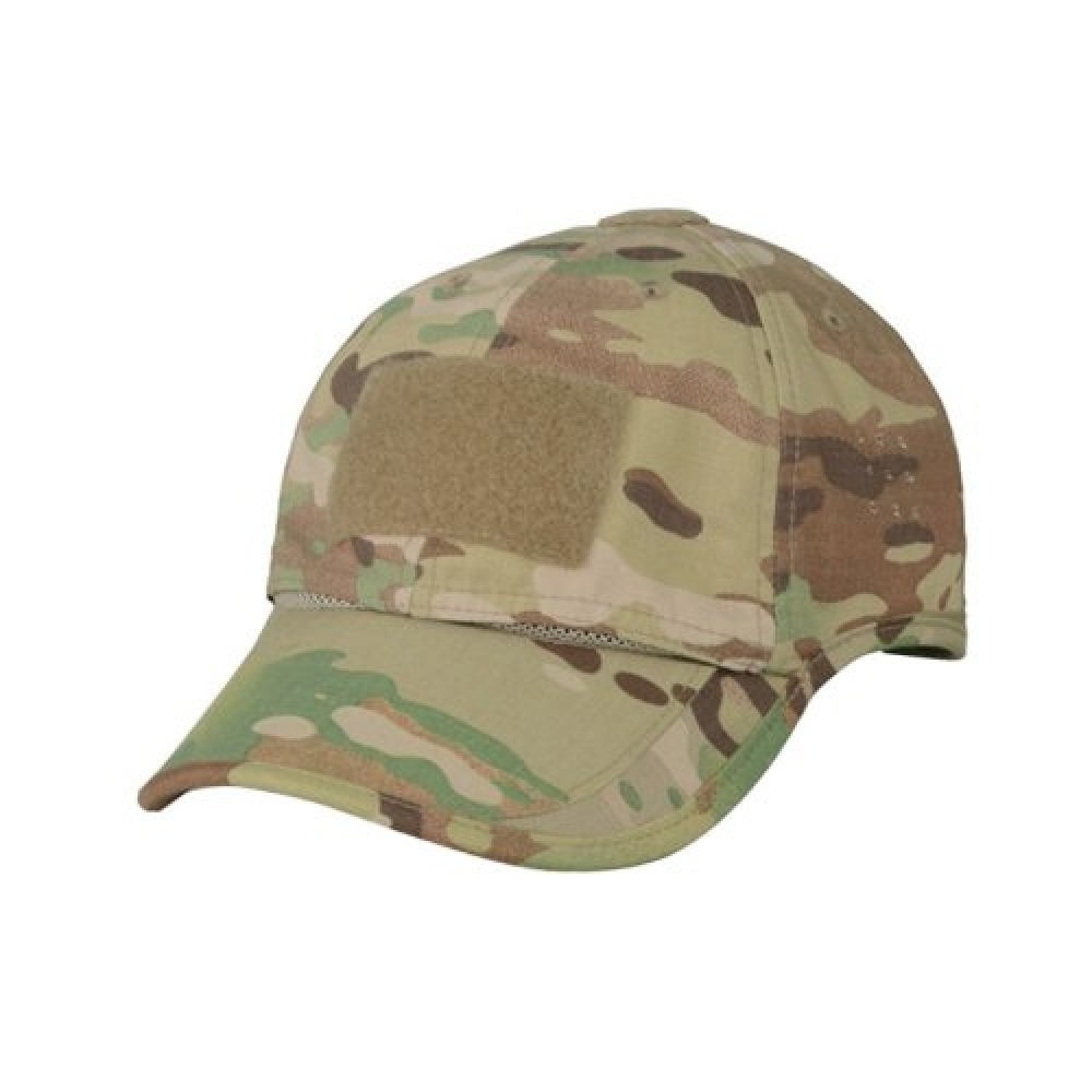 VANCEFLY (ヴァンスフライ) ステンレススチールダブルリングバイザーベルクロキャップハット_フラットカモ