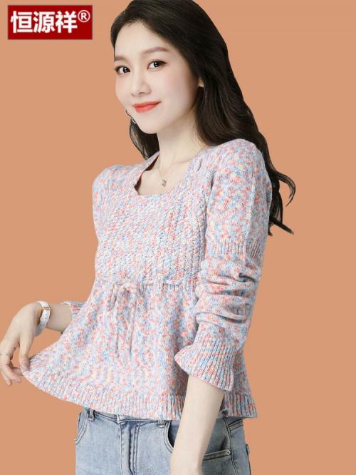 ニット セーター レディース 冬 韓国 ショート丈 トップス 長袖 ウール 快適 通気性 耐摩耗 保温 伸縮 リボン 大きいサイズ カジュアル 大人可愛い