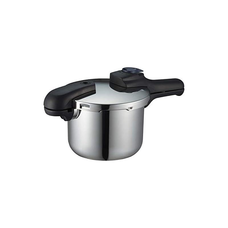 【即納】パール金属 圧力鍋 3.5L IH対応 3層底 切り替え式 レシピ付 クイックエコ H-5040 ステンレス鋼