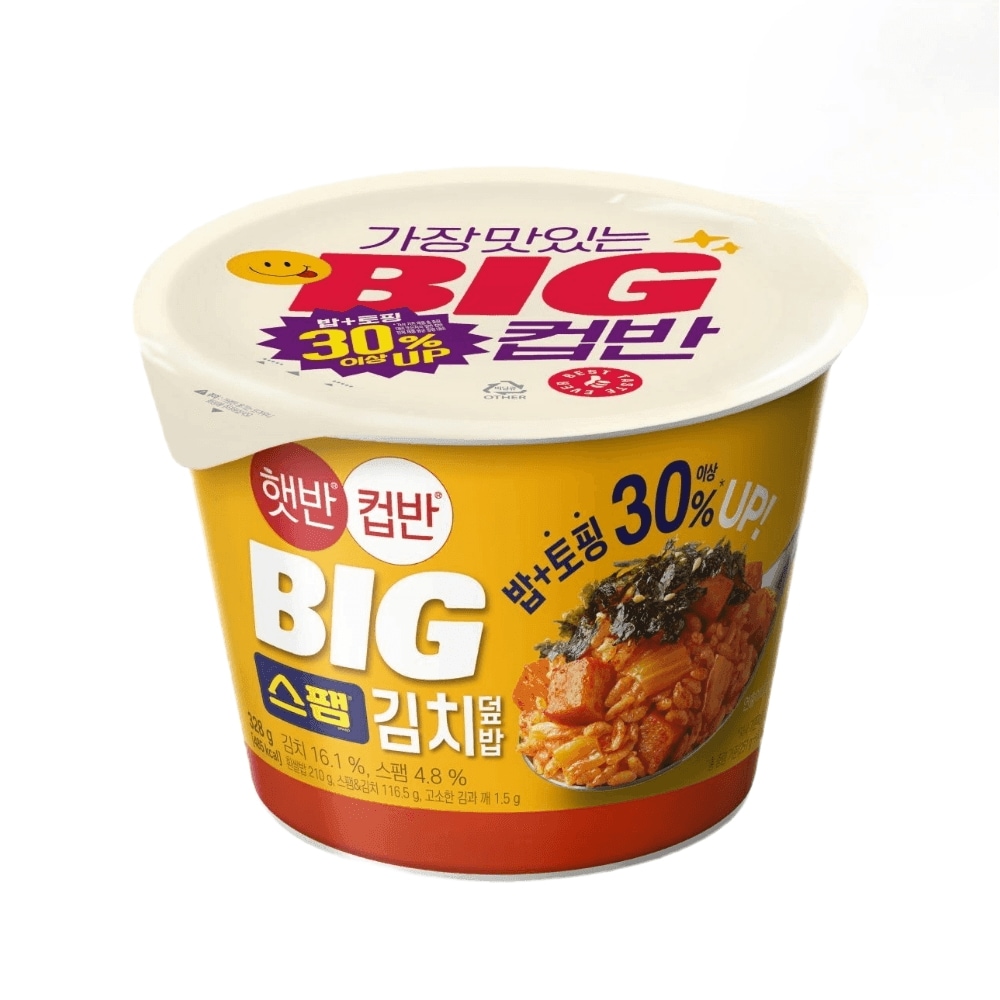 ヘッパン カップ 飯BIGスパムキムチ丼 328G X 12