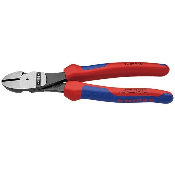 KNIPEX クニペックス 強力型斜ニッパー 硬線用 コンフォート 全長200mm 7402-200