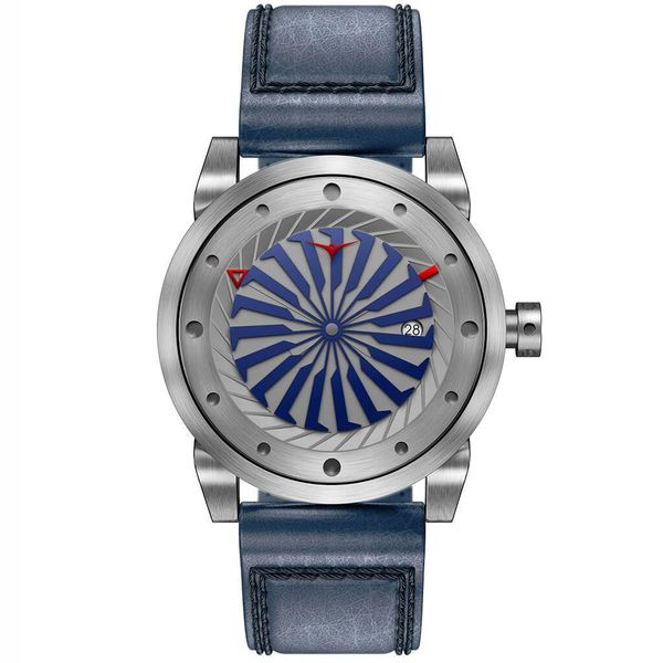 [ZINVO] ジンボ 時計 BLADE MARINEウォッチ 腕時計 スイス 回転 タービン MEN メンズ