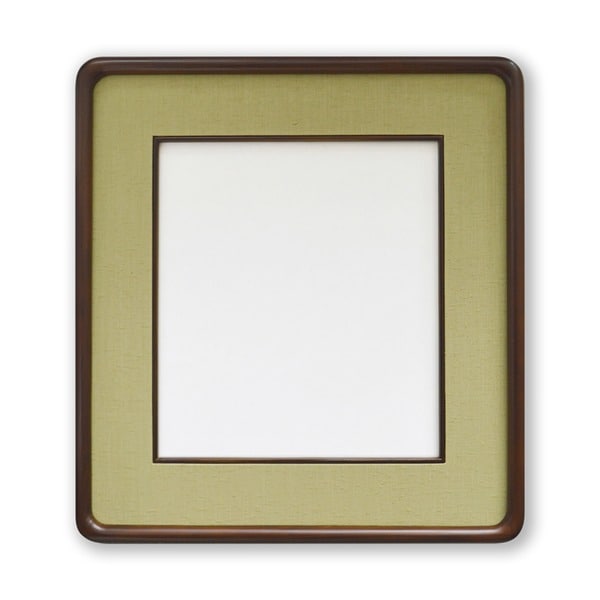 角が丸い色紙額 布マット木製色紙額 隅丸布マット色紙（273x242mm） 日本製 ウグイス