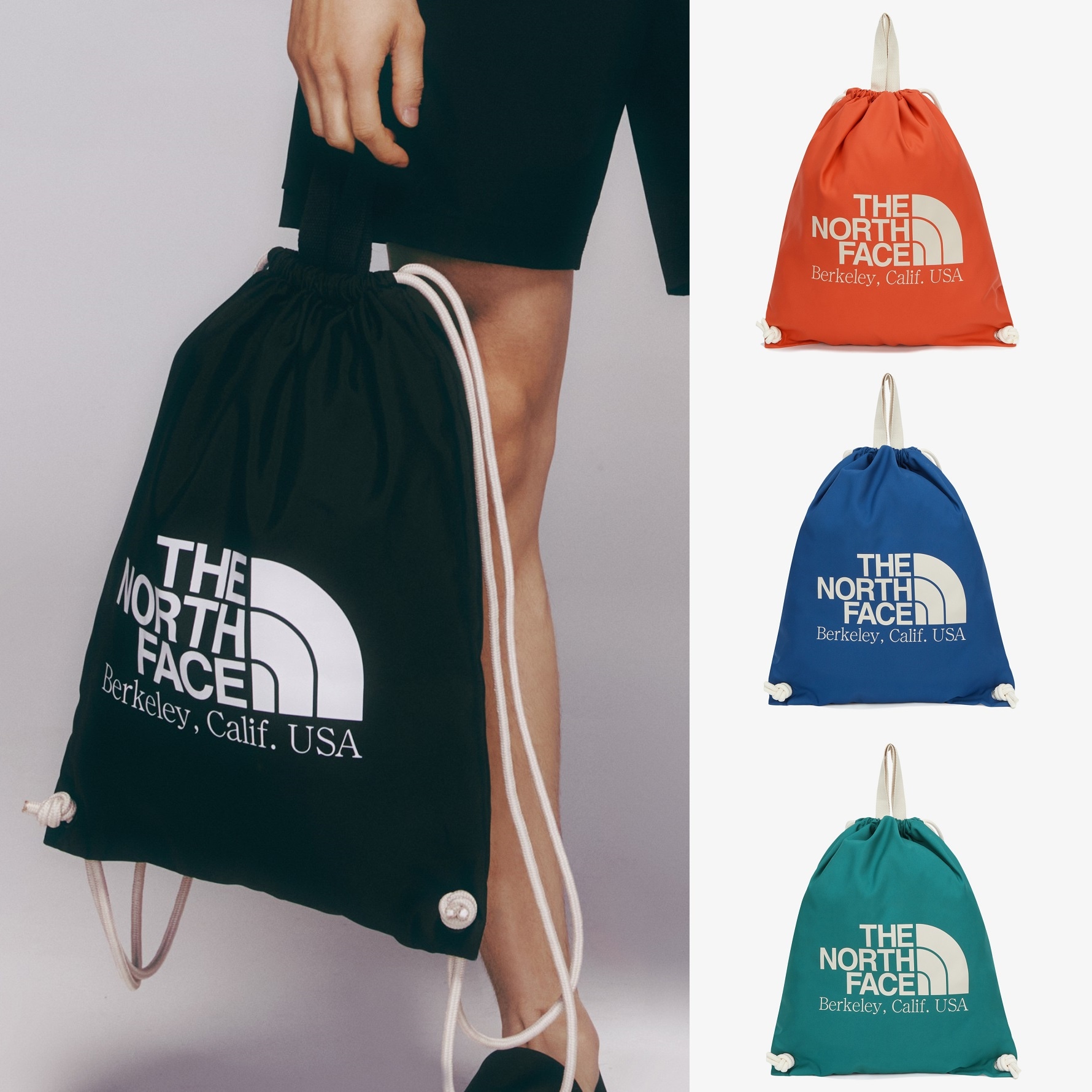 24S / S BIG LOGO STRING 7色/韓国人気/ミニバッグ/シューズバッグ/ピクニックバッグ