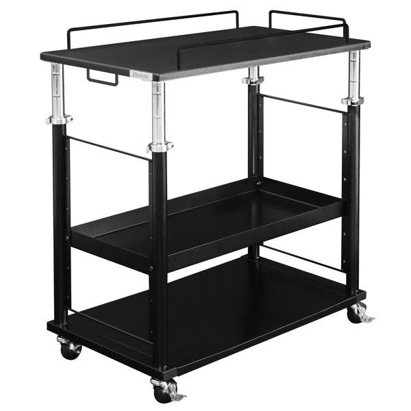 Bauhutte バウヒュッテ BHS-700PC PCディスプレイワゴン ブラック メーカー直送