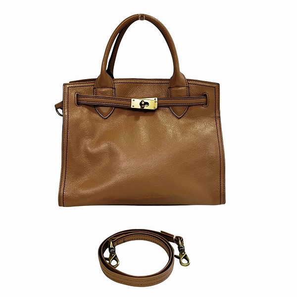 ダコタ ベージュ 2WAY バッグ ハンドバッグ ショルダーバッグ 【中古】