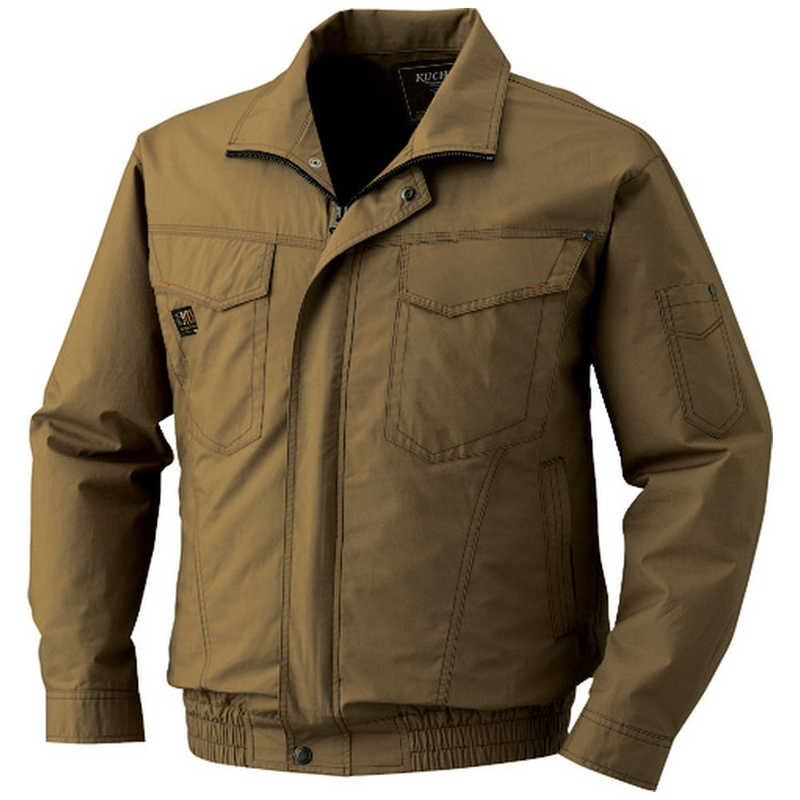 空調服　綿薄手タチエリウェアのみ キャメル L　KU91400-C20-S3