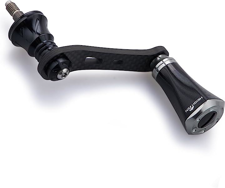 リール ハンドル 20mm ノブ 搭載 シマノ ダイワ スピニングリール 通用ライトゲーム 渓流釣りTornado Series 696( ブラック＆ガンメタ)