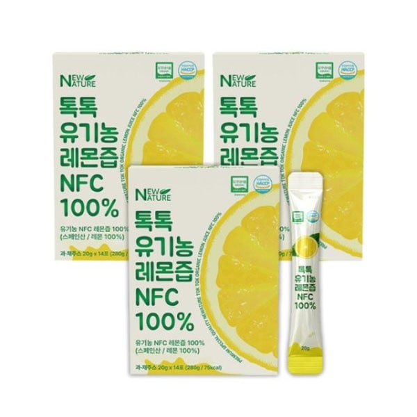 [2+1イベント] トークトックオーガニックレモン汁NFC 100％20g x 14包