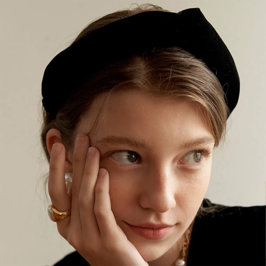 バンダナ ベルベット カチューシャ