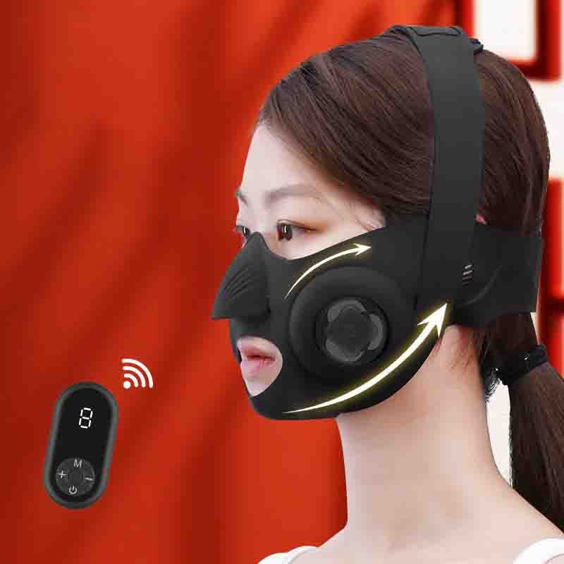 顔マッサージマスクマイクロ電流電動V顔機電動家庭用美容器EMS小顔リモコン日本語説明書