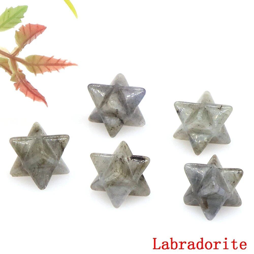 13mm メルカバスター 天然チャクラクォーツストーン クリスタル ウィッカ レイキヒーリング エネルギー ジェム プロテクション DIYジュエリー デコレーション 卸売 サイズ：80個入り カ_9