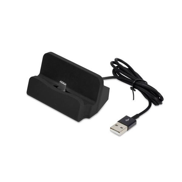 （まとめ）スマートフォンスタンド for TypeC ブラック CRADTC-BK[x2セット]