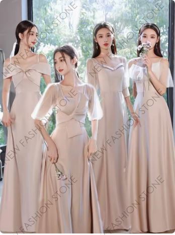 2024新姉妹団ウエディングドレスワンピース-66