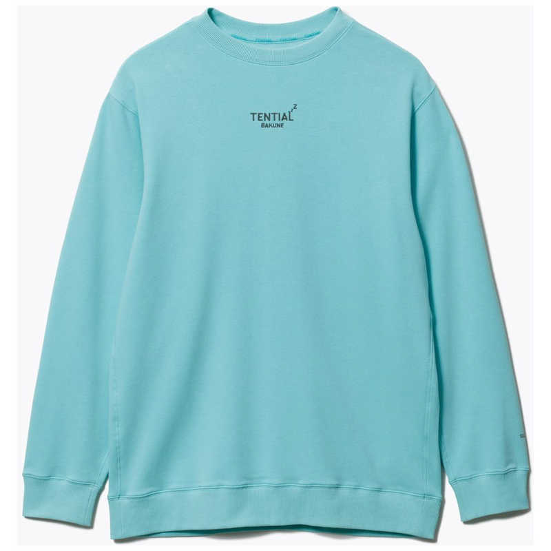 TENTIAL　BAKUNEスウェットメンズロングスリーブクルーネックターコイズ(M)　25FSBA038M00410005N