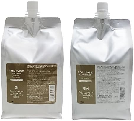 ナカノ 　フォリッジ 　シャンプー 　ドライスキン用 1500ml 　＆　リペアメント　 ドライスキン用　1500ｇ 業務用　詰め替え　セット