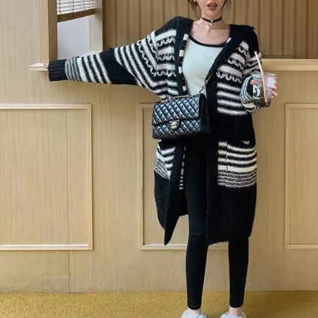 トップス モテアイテム ゆったり カーディガン 長袖 襟付き ワイド ニット 前開き 厚手 かわいい 大人可愛い カジュアル 大人 おしゃれ お洒落 かっこいい レトロ アジアン 大人可愛い 大人女子