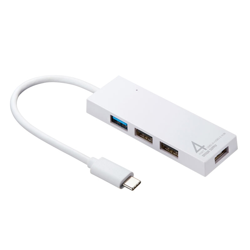 （まとめ買い）USB Type-C コンボハブ 4ポート USB-3TCH7W [x3]
