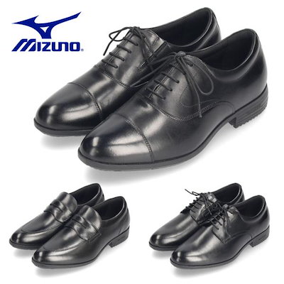 ミズノ ビジネスシューズ メンズ 革靴 ストレートチップ