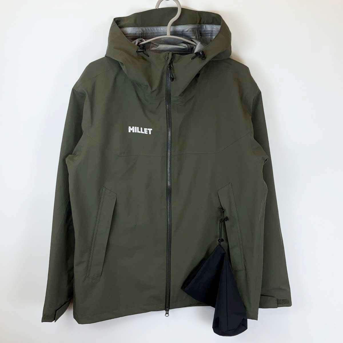 【中古】[未使用] ミレー タンペート ジャケット L DEEP JUNGLE MIV03172 MILLET 3レイヤー防水透湿レインジャケット アウトドア アウター