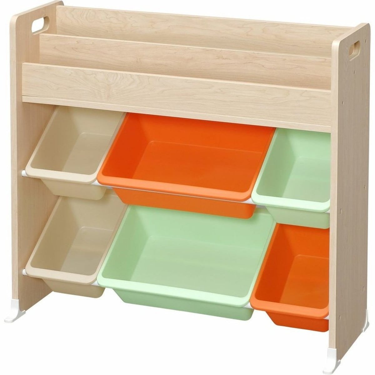 おもちゃ箱 キャロット 幅85.6×奥行34.7×高さ79.8cm トイハウスラック 絵本棚付き ETHR-26