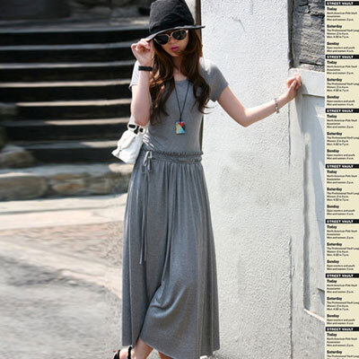 ワンピース ロングワンピース 半袖 ラウンドネック フレアワンピース ロング丈 フレア ウエストマーク かわいい 大人可愛い きれいめ シンプル 上品 おしゃれ 大人女子 レトロ ラフ ルーズその他 ワンピース・ドレス