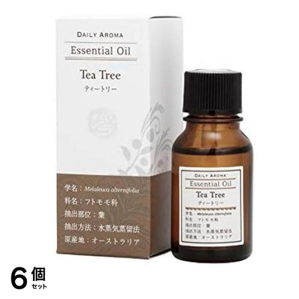 デイリーアロマ エッセンシャルオイル ティートリー 10mL 6個セット